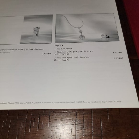 Cartier Catalog, March 1, 2005 - Picture 3 of 4